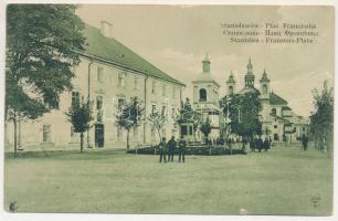 Ivano-Frankivsk, Stanislawów, Stanislau; Plac Franciszka / Franzens-Platz / square (small tears)