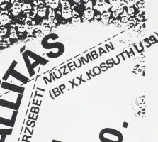 Swierkiewicz Róbert (1942-2019): Xertox csoport, kiállítási plakát, 1982, papír, jelzés nélkül, laps...