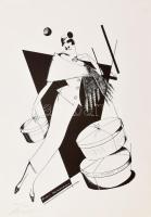 Olvashatatlan jelzéssel, feltehetően orosz vagy szovjet művész alkotása: Odessa, Roma, Paris, St. Petersburg. Szitanyomat, papír. Számozott: 104/120. 42x30 cm