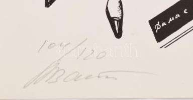 Olvashatatlan jelzéssel, feltehetően orosz vagy szovjet művész alkotása: Odessa, Roma, Paris, St. Pe...