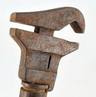 Antik amerikai francia kulcs, h: 38 cm