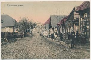 Hlybokaye, Glubokoye; street view, shops, hotel (EK)