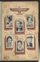 cca 1940 Szent István csokoládé: Legkedveltebb filmszínészek mozi csoki gyűjtőképek albuma kb 50 fot...