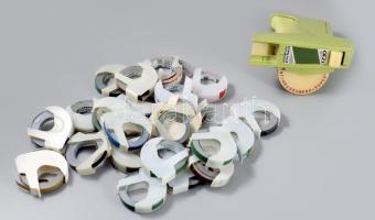 Retro betű- és számnyomó, szalagokkal.