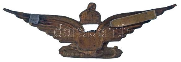 1942-1944 k. "Páncélgépágyús jelvény" bronz gyorsfegyvernem csapatnemjelvénye (32x96mm) T:...