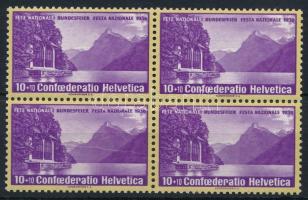 1938 Mi 326 négyestömb / block of 4