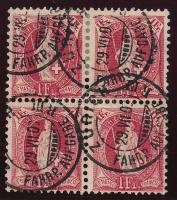 1899 Mi 70 C négyestömb / block of 4, perforation: 11 1/2 : 11