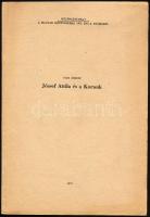 Tasi József: József Attila és korunk. Különlenyomat a Magyar Könyvszemle 1977. évi 2. számából. 155p. Kiadói papírkötés, jó állapotban.