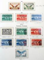 Svájc 1845-1960 tartalmas pecsételt gyűjtemény sok jó értékkel, teljes sorokkal Leuchtturm előnyomot...