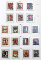 Svájc 1845-1960 tartalmas pecsételt gyűjtemény sok jó értékkel, teljes sorokkal Leuchtturm előnyomot...