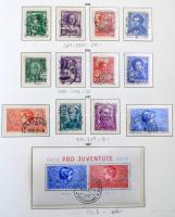 Svájc 1845-1960 tartalmas pecsételt gyűjtemény sok jó értékkel, teljes sorokkal Leuchtturm előnyomot...