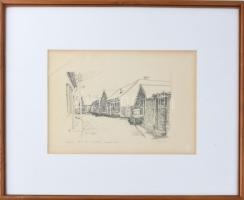 Sólyom Lajos (1935-2024): Nagyvárad, Fecske utca (lebontották). Litográfia, papír, jelzett, számozot...