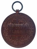 1898. "Jubileumi Emlékérem a Fegyveres Erő Számára / Signum memoriae (AVSTR)" bronz kitünt...