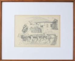 Sólyom Lajos (1935-2024): Nagyvárad, Csörsz Péter lakóháza. Litográfia, papír, jelzett, számozott (3...