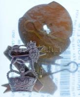 Nagy-Britannia DN dragonyos gallérjelvény pár, bontatlan fóliacsomagban T:UNC United Kingdom ND dragoon collar badge pair, unopened in foil package C:UNC