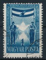 1951 MDP kongresszus 1Ft számvízjellel