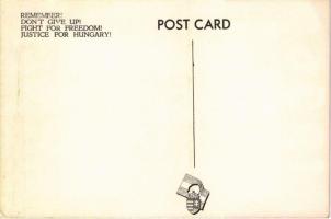 1956-os forradalom és szabadságharc, amerikai kiadású lap / "Remember! Don't give up! Figh...