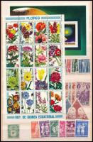 Vegyes külföldi összeállítás, benne Brazília halak 4-es tömb, közepes berakólapon