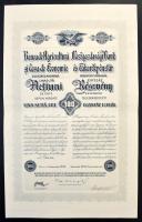 1929.Románia / Kolozsvár "Mezőgazdasági Bank és Takarékpénztár" részvénye, egyenként telje...