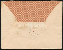 ~1917 Levél postaügynökségi bélyegzéssel Amerikába (hiányzó hajtóka)