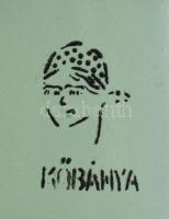 Lampart (Kőbánya) zománcozott fém kis kád, jelzett, minimális zománchibával, 19x9x6 cm