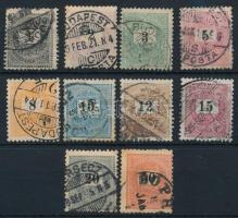 10 db Feketeszámú Krajcáros bélyeg