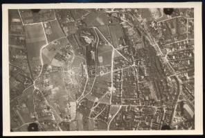 1930 Budapest, Városmajor, légi felvétel, 12×18 cm