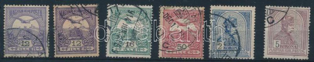 1908-1909 Turul 6 db bélyeg