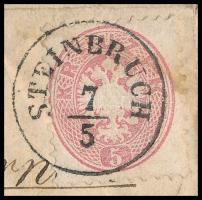 1866 Levél 5kr bérmentesítéssel "STEINBRUCH" (Kőbánya) luxus bélyegzéssel, teljes tartalom...