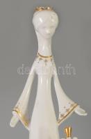 Aquincum királylány és békakirályfi. Terv.: Ősz Szabó Antónia. Kézzel festett, jelzett, hibátlan, m:...