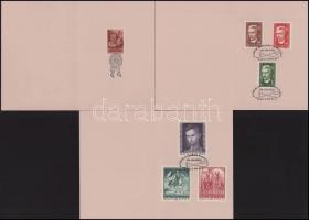 1998 3 klf emléklap az 1848-49. évi forradalom 150. évfordulójára, ritka!