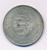 1947. 5Ft Ag "Kossuth" T:VF patina Adamo F8.1