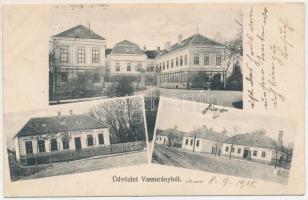 1915 Vassurány, Schilson kastély, Római katolikus iskola, üzlet + "WIEN - NAGYKANIZSA 24 A&quot...