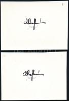 2001 75 éves a Pengő cromalin pár tanúsítvánnyal (100.000)