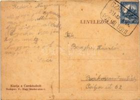 1931 Cserkész művészlap. Kiadja a Cserkészbolt / Hungarian boy scout art postcard s: Márton L. + &qu...