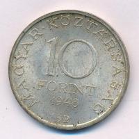 1948. 10Ft Ag "Széchenyi" T:AU,XF patina Adamo EM2