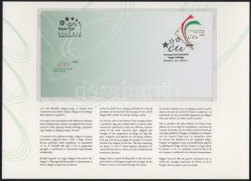 2011 Az Európai Unió tanácsának magyar elnöksége 2 klf FDC díszmappában. A Magyar Posta ajándéka az EU elnökség részére díszszettben. Nagyon ritka, 100 db készült belőle ajándékozási céllal!