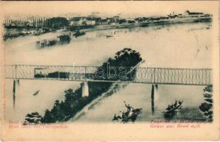 1900 Bród, Nagyrév, Szlavónbród, Slavonski Brod, Brod na Savi; Brod postije zaprame / Brod nach der ...
