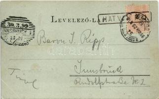 1899 Hatvan, Római katolikus templom, Honvéd szobor, iskola, városháza, piac, takarékpénztár és post...