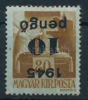 1945 Kisegítő 10P/80f fordított felülnyomással