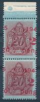 1945 Kisegítő portó 2P/202 pár elcsúszott felülnyomással