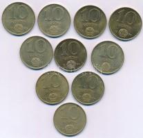 1984. 10Ft Al-bronz (10x) T:UNC,AU
Adamo F9.1