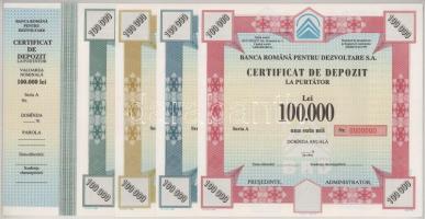 Románia DN "Banca Romana Pentru Dezvoltare S.A." (Román Fejlesztési Bank Rt.) részvény 100...