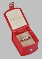 Ezüst (Ag) gyűrű, kövekkel, m:62, bruttó 6,1g