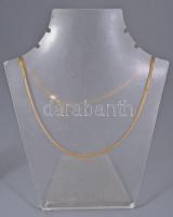 Aranyozott ezüst nyaklánc, 925 ezrelékes, jelzett, 5,2g