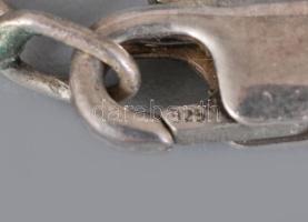 Ezüst (ag) nyaklánc, 2 darab ortodox medállal, 925 ezrelékes, 8,1g