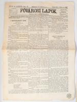 1867-68 3 db szignettás újság Fővárosi Lapok, Századunk