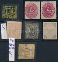 Kis német tétel, benne Bergedorf, Braunschweig, Hannover, Lübeck, Mecklenburg-Schwerin 7 db bélyeg