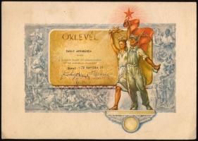 1972 Bp., Szocialista brigád oklevél