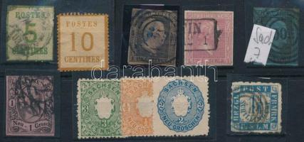 Kis német tétel, benne Elzas, Preussen, Sachsen, Schleswig-Holstein 10 db bélyeg